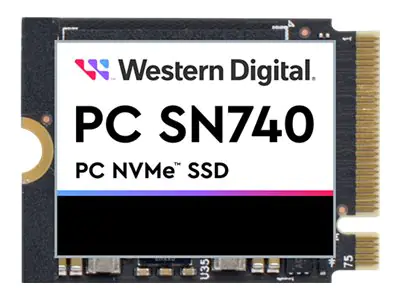 WD PC SN740 NVMe SSD SDDPTQE-2T00 - SSD - 2 TB - intern - M.2 2230 - PCIe 4.0 x4 (NVMe)