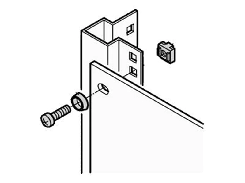 SCHROFF Schrauben für Rack (Packung mit 50) 21101-809