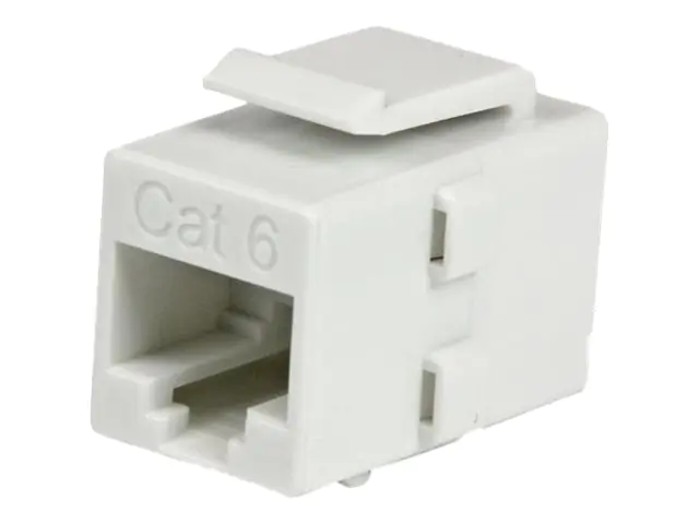 StarTech White Cat 6 RJ45 Keystone Jack Network Coupler F/F - RJ45 Coupler - Cat6 Coupler - F/F Cat6 Keystone Jack White Modular (C6KEYCOUPLWH) - Netzwerkkoppler - RJ-45 (W) zu RJ-45 (W) - CAT 6 - weiß