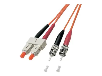 Good Connections - Patch-Kabel - ST multi-mode (M) bis SC multi-mode (M) - 5 m - Glasfaser - Duplex - 50/125 Mikrometer - OM4 - halogenfrei