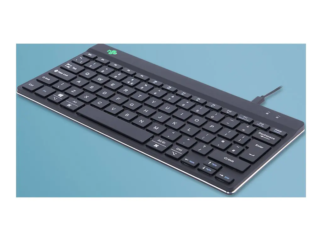 R-Go Ergonomische Tastatur Compact break - Tastatur - USB, USB-C - QWERTY - GB - Schwarz