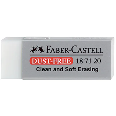 Faber-Castell Radierer DUST-FREE 187120 22x12x62mm weiß