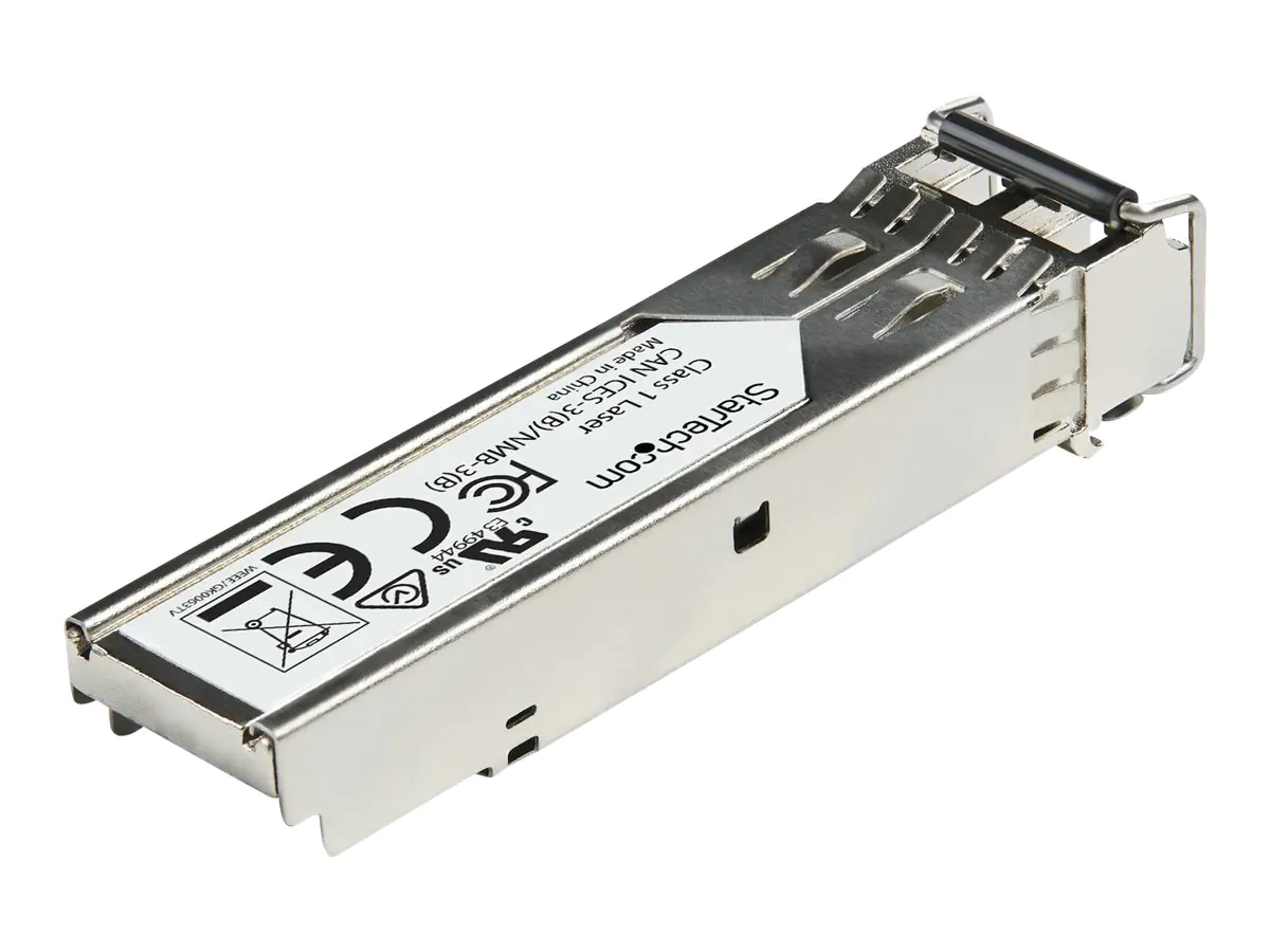 StarTech SFP1FEFXST Transceiver Modul (SFP Module, 100Base-FX Juniper kompatibel, Glasfaser, 1310nm, LC Multimode mit DDM) - SFP+-Transceiver-Modul (gleichwertig mit: Juniper SFP-1FE-FX) - 100Mb LAN - 100Base-FX - LC Multi-Mode - bis zu 2 km - 1310 nm