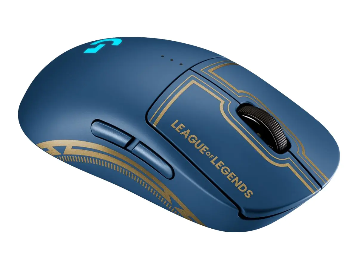 Logitech G PRO League of Legends Edition - Maus - rechts- und linkshändig - optisch - 8 Tasten - kabelgebunden, kabellos - 2.4 GHz, USB - USB Logitech LIGHTSPEED Empfänger