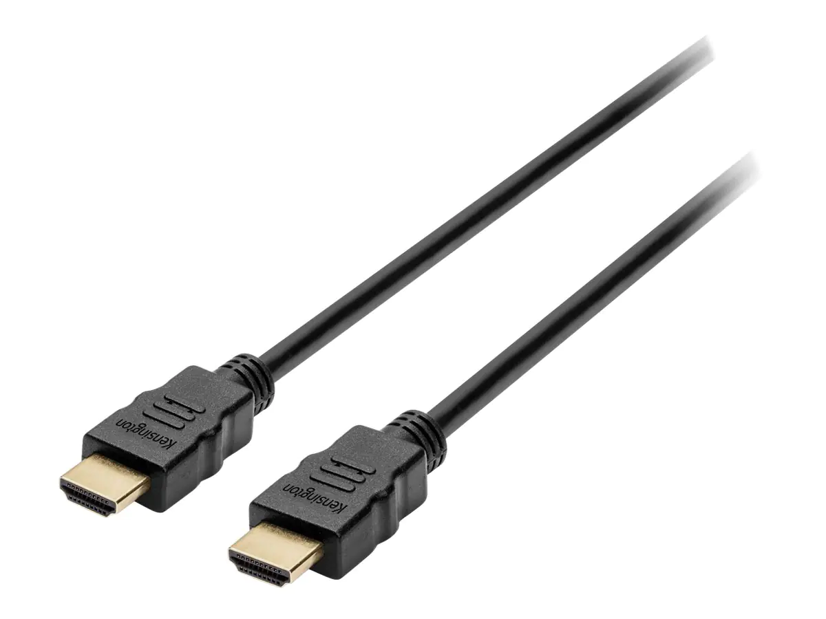 Kensington High Speed HDMI Cable with Ethernet, 6ft - Highspeed - HDMI-Kabel mit Ethernet - HDMI männlich zu HDMI männlich - 1.83 m - Schwarz - 4K Unterstützung