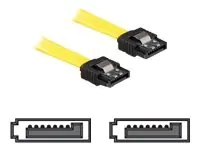 Delock - SATA-Kabel - Serial ATA 150/300 - SATA (W) zu SATA (W) - 50 cm - eingerastet, gerader Stecker - Gelb