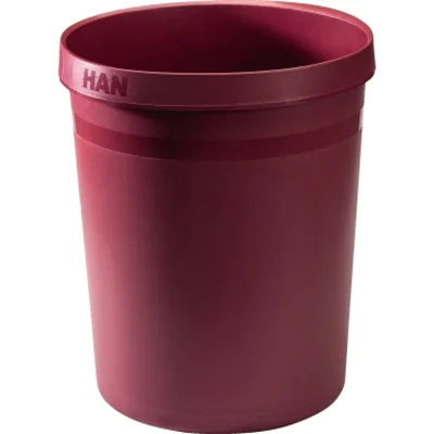 HAN Papierkorb GRIP KARMA 31,2 x 35 cm (Ø x H) 18l Kunststoff, 80-100 % Rezyklat Farbe: öko-rot 1 Sortierfach
