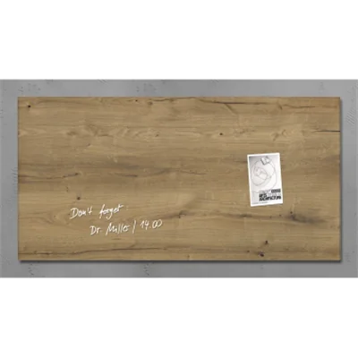 SIGEL Magnetboard Artverum GL258 910x460x15mm Glas Natural-Wood