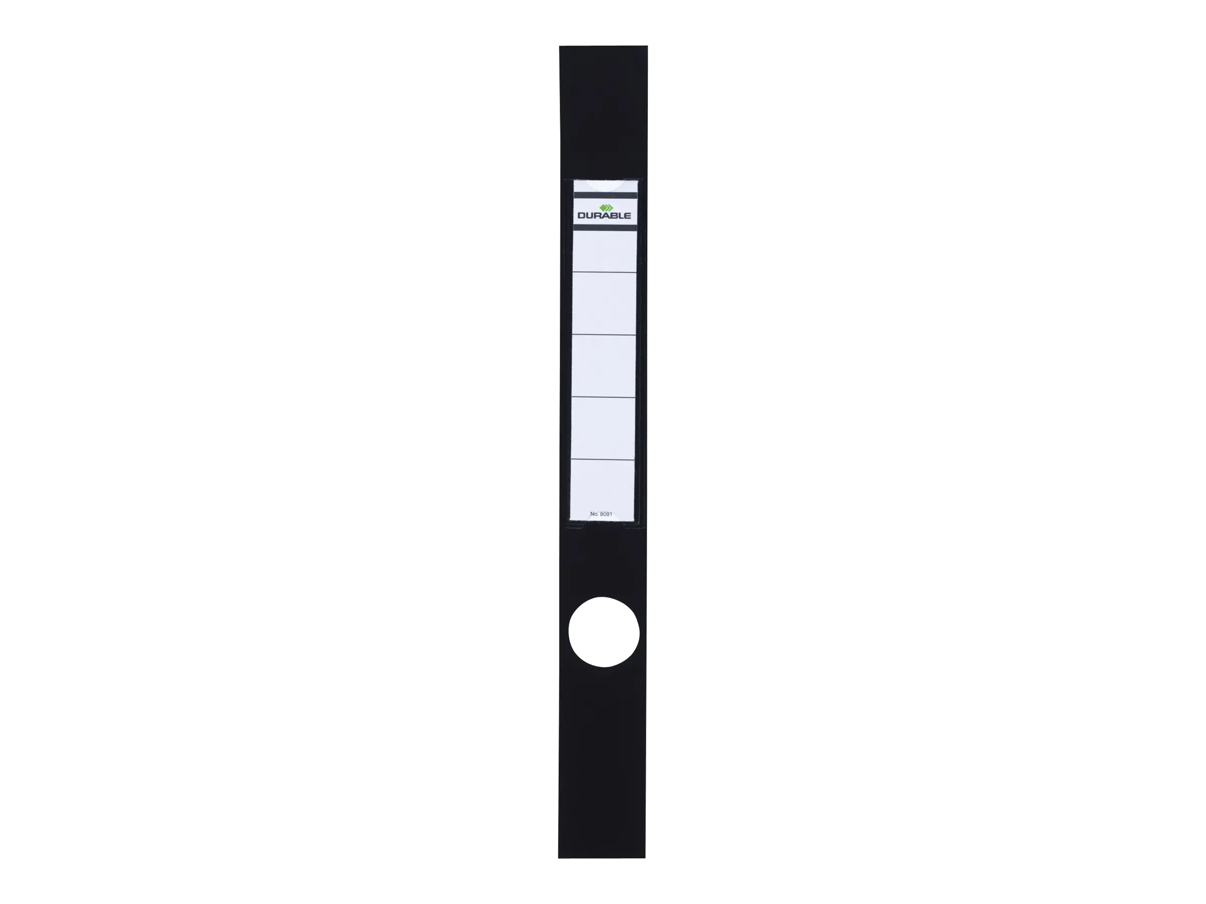 Durable ORDOFIX - Selbstklebende Etikettentasche - Schwarz (Packung mit 10) 8091-01