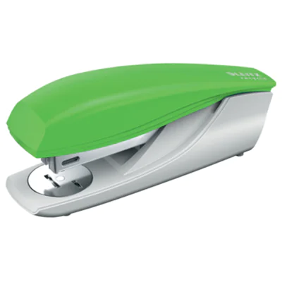 Leitz Heftgerät NeXXt Recycle 24/6, 26/6 fest/lösbar/nageln 30 Bl. (80 g/m²) inkl. 200 Heftklammern P3 24/6 Metall/Kunststoff (Kunststoff, 94 % recycelt) grün