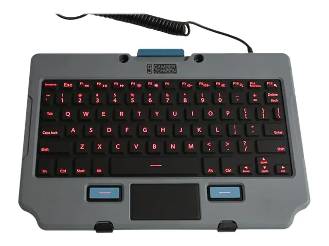 Gamber-Johnson Rugged Lite - Tastatur - mit 2 -Tasten-Touchpad