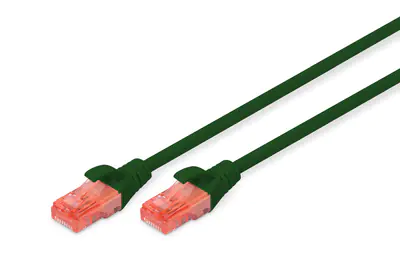Digitus Professional - Patch-Kabel - RJ-45 (M) bis RJ-45 (M) - 2 m - UTP - CAT 6 - IEEE 802.3 - halogenfrei, geformt, ohne Haken - grün