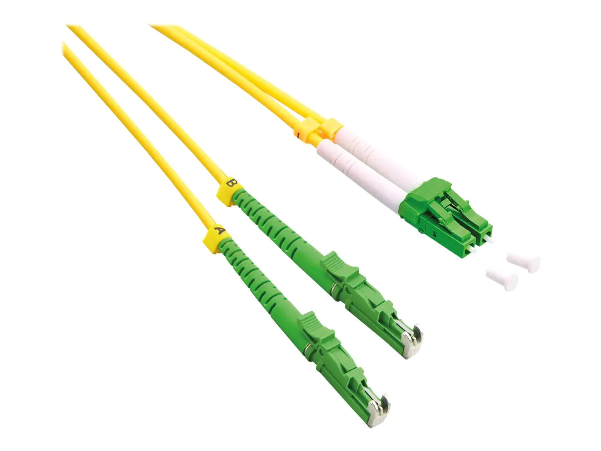 Roline - Patch-Kabel - LSH/APC Single-Mode (M) zu LC Single-Modus (M) - 1 m - Glasfaser - Duplex - 9/125 Mikrometer - OS2 - halogenfrei - Gelb