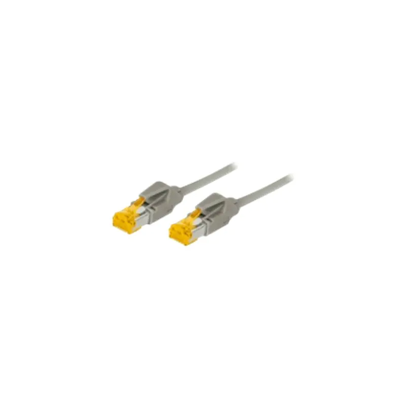 exertis Connect Dätwyler - Patch-Kabel - RJ-45 (M) zu RJ-45 (M) - 3 m - SFTP - CAT 6 - geschirmt, ohne Haken - Grau