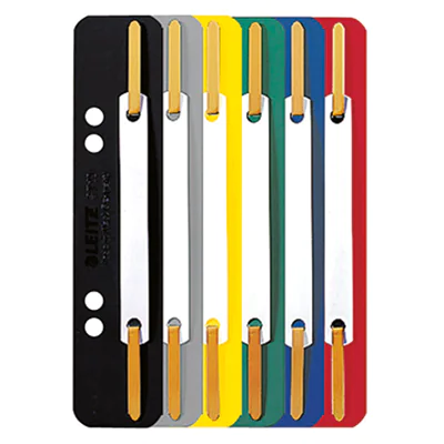 Leitz Heftstreifen 3,5 x 15,8 cm (B x H) Polypropylen farbig sortiert (freie Farbauswahl nicht möglich) 250 St./Pack.