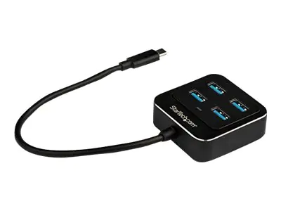 StarTech USB-C Hub 4 Port - USB Typ-C/ USB 3.1 Gen 2 Hub (10Gbit/s) - Bus powered - USB Type-C Verteiler - Thunderbolt 3 USB Hub - Hub - 4 x SuperSpeed USB 3.0 - Desktop - für P/N: PEXUSB321C