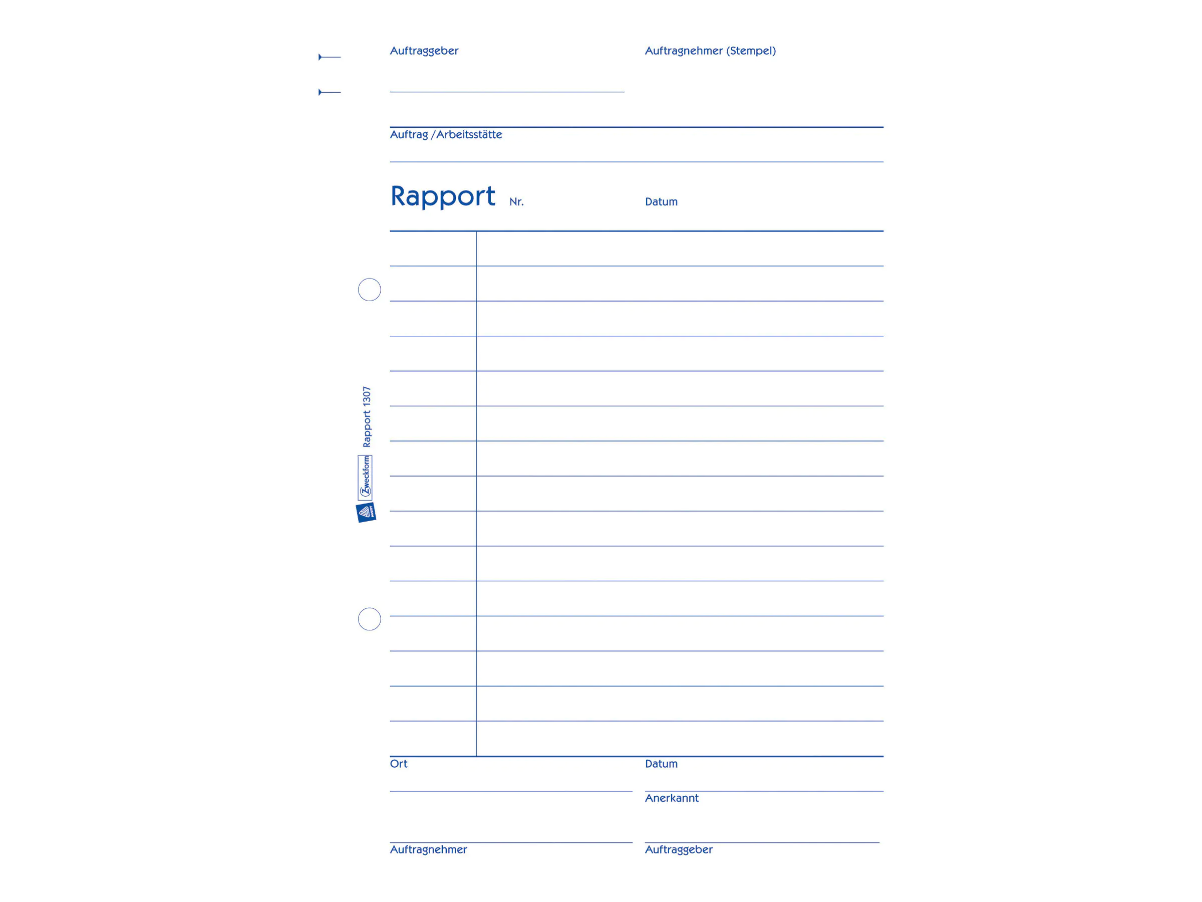 Avery Zweckform Berichtformular - 100 Blatt - A5 (148 x 210 mm) 1307