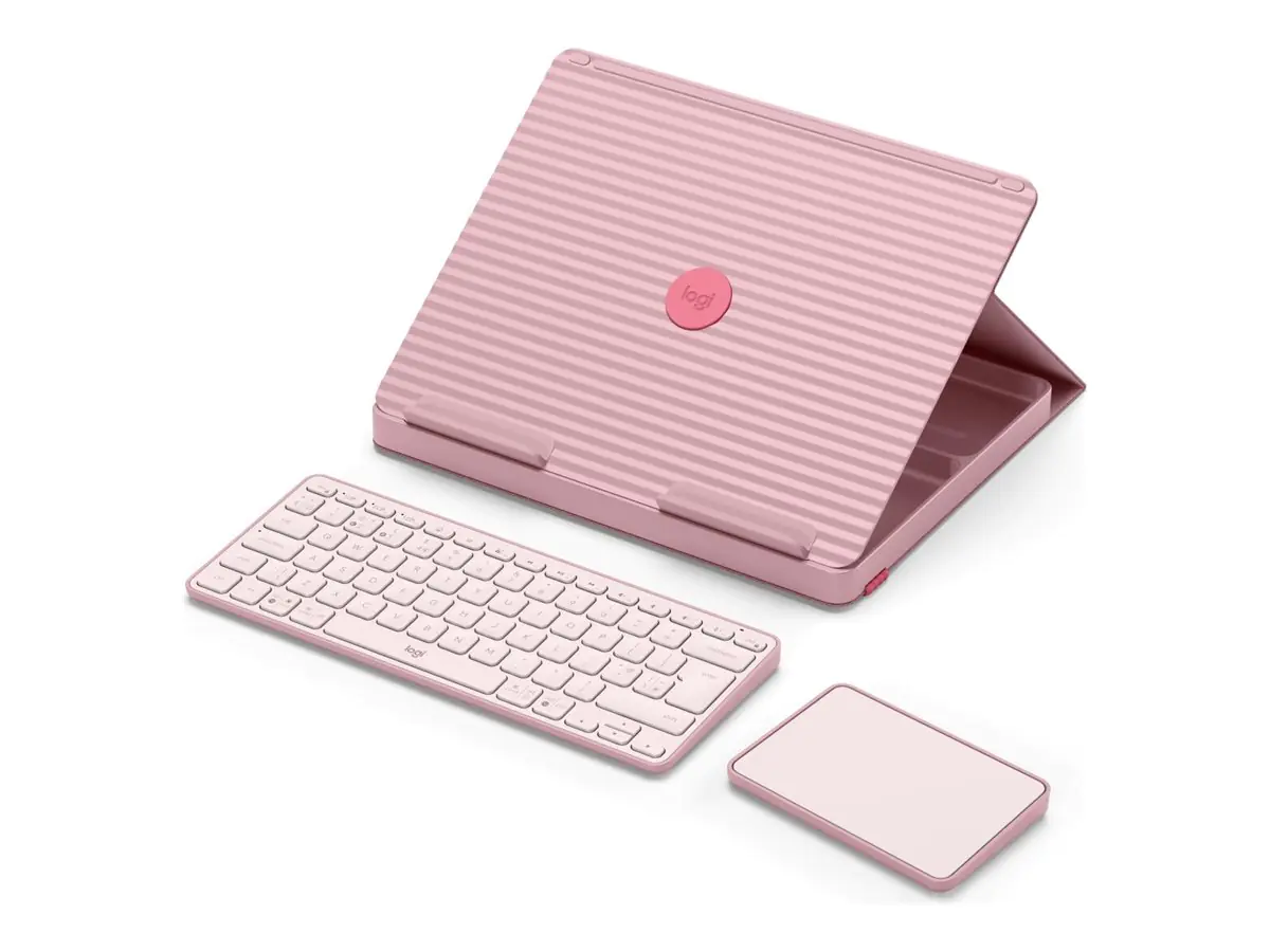 Logitech Casa Pop-Up Desk - Tastatur- und Touchpad-Set