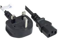 Good Connections P7030-S018, 1,8 m, Netzstecker Typ G, C13-Koppler, H05VV-F, 250 V, 10 A