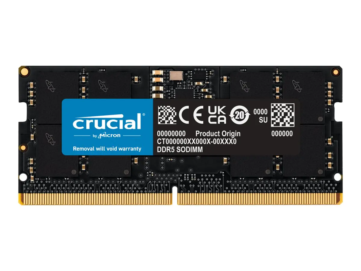 Crucial - DDR5 - Modul - 16 GB - SO DIMM 262-PIN - 5600 MHz / PC5-44800 - CL46 - 1.1 V - non-ECC