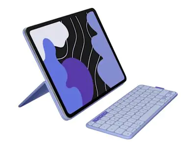 Logitech Flip Folio - Tastatur und Foliohülle - full size - kabellos - Bluetooth 5.1 LE - QWERTZ