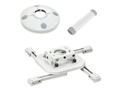 Chief Mini Universal RPA Projector Mount - Includes Projector Mount, 6" Ceiling Plate, and 3" Extension Column - White - Befestigungskit (Erweiterungsständer, Deckenplatte, Universalmontage) KITAD003W