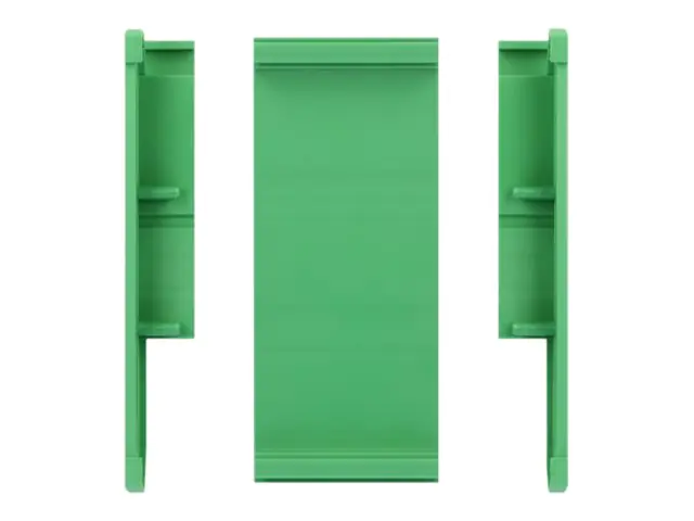 Delock Board Holder - Leiterplattenhalterung - DIN schienenmontierbar - grün