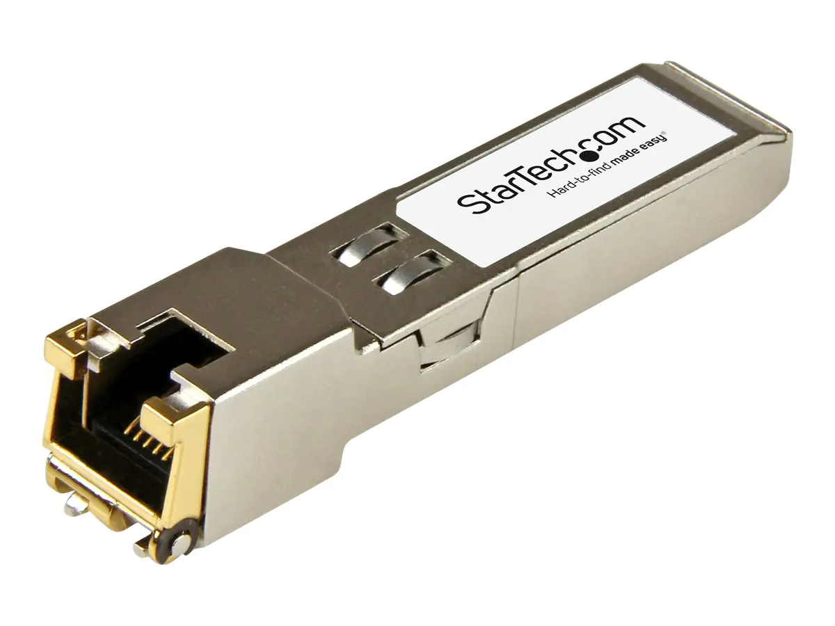 StarTech CG-ST Transceiver Modul (SFP Module, 10/100/1000Base-TX Palo Alto Networks kompatibel, Kupfer, RJ-45 Kupfer mit DDM) - SFP (Mini-GBIC)-Transceiver-Modul (gleichwertig mit: Palo Alto Networks PAN-SFP-CG) - 1GbE - 1000Base-TX - RJ-45 - bis zu 100 m
