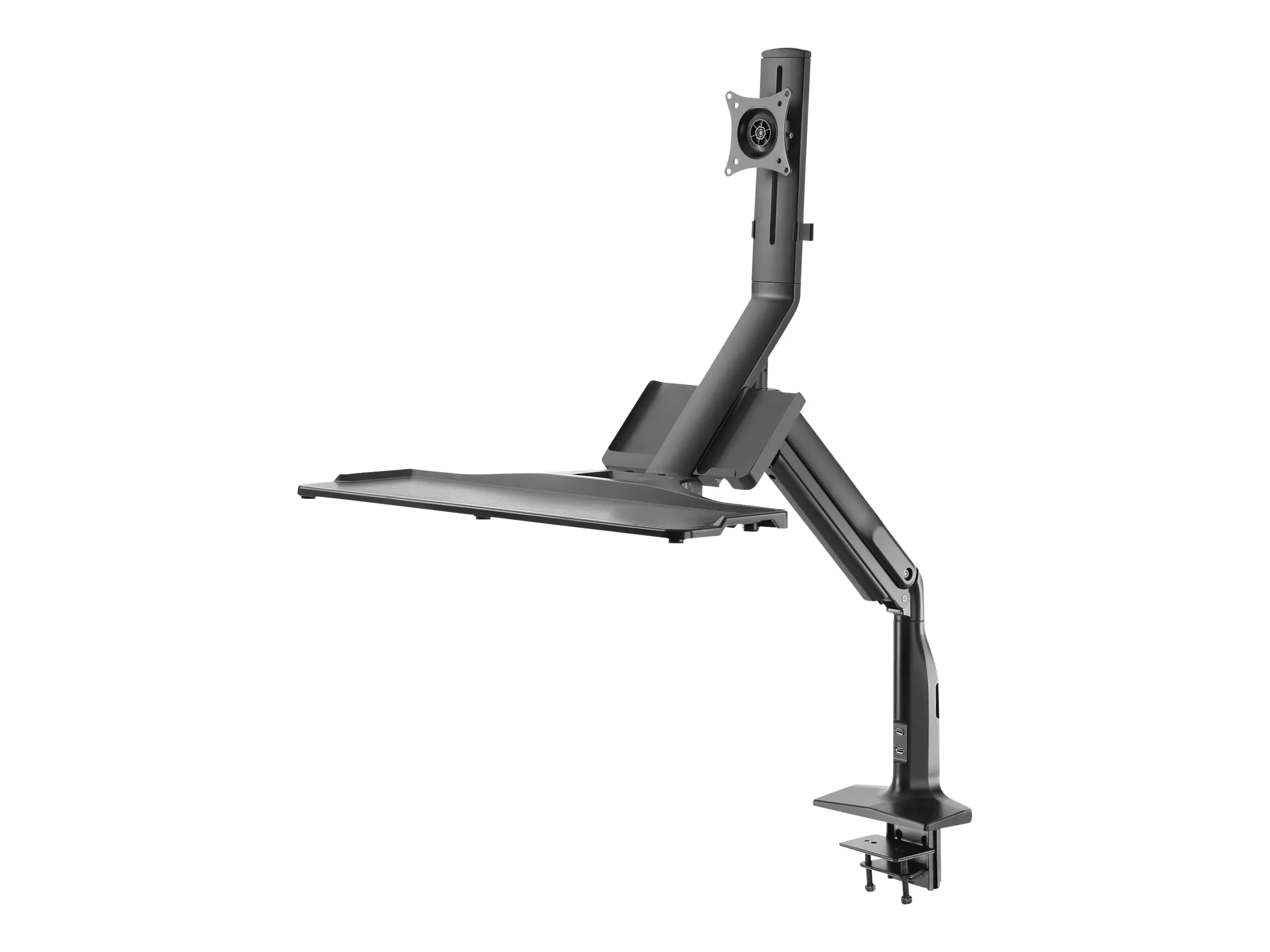 InLine - Aufstellung - für LCD-Display / PC-Ausrüstung - Kunststoff, Aluminium, Stahl - Schwarz - Bildschirmgröße: 43.2-81.3 cm (17"-32") - Schreibtisch