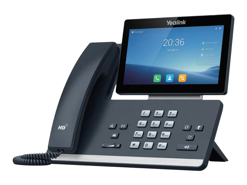 Yealink T58W - VoIP-Telefon mit Rufnummernanzeige - 10 Parteien Anruffunktion - SIP, SIP v2 - 16 Zeilen - Classic Gray
