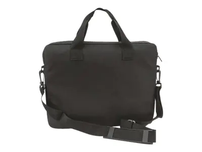 Manhattan London Laptop Bag 14.1", Top Loader, Black, LOW COST, Accessories Pocket, Shoulder Strap (removable) 439893
