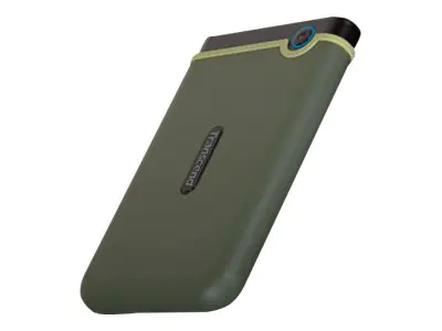 Transcend StoreJet 25M3 - Festplatte - 2 TB - extern (tragbar) - 2,5" (6,4 cm) - USB 3.1 Gen 1 - 256-Bit-AES - Military Green