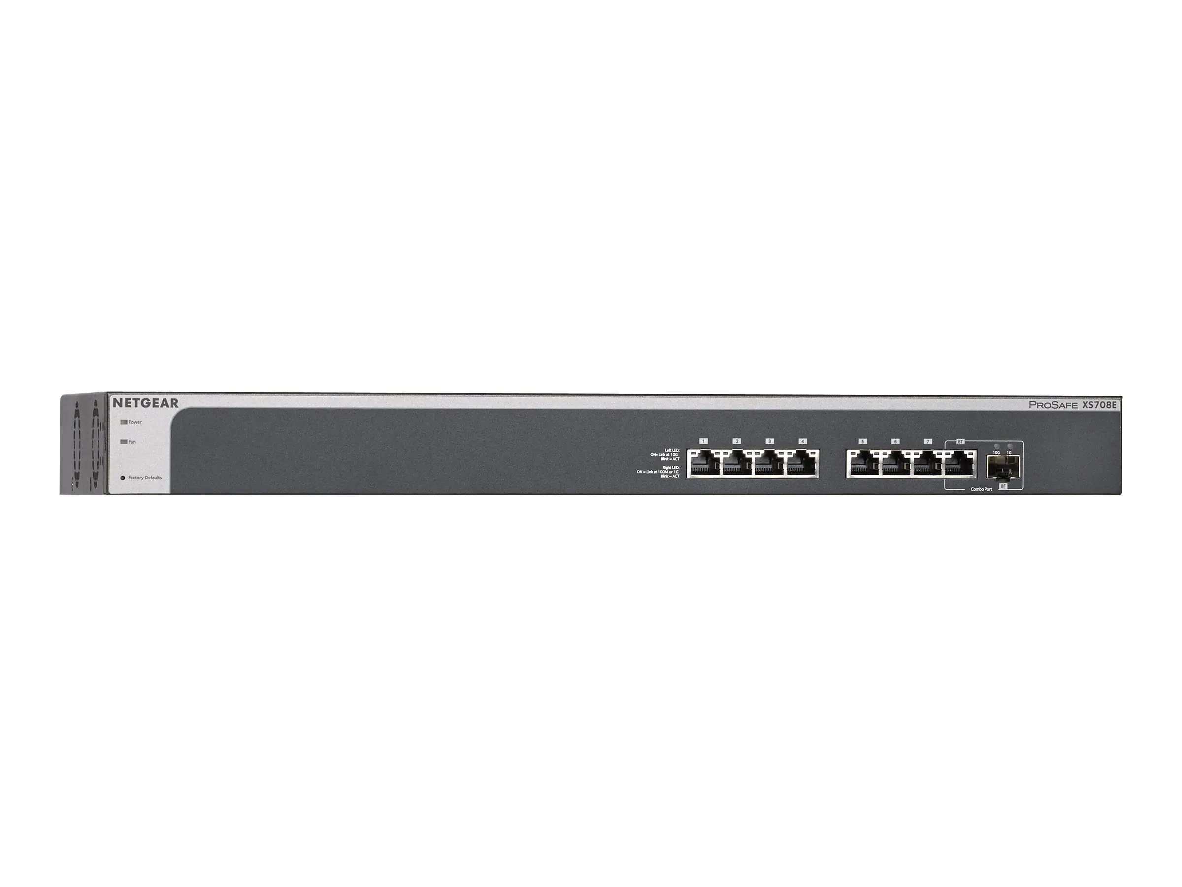 Netgear Switch 8-port Desktop, an Rack montierbar