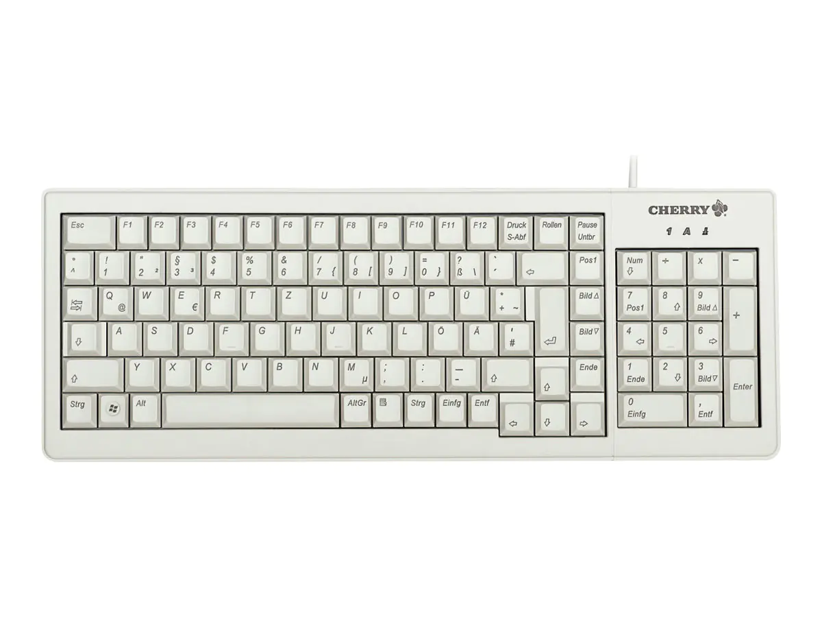 CHERRY ML5200 - Tastatur - PS/2, USB - USA - Hellgrau