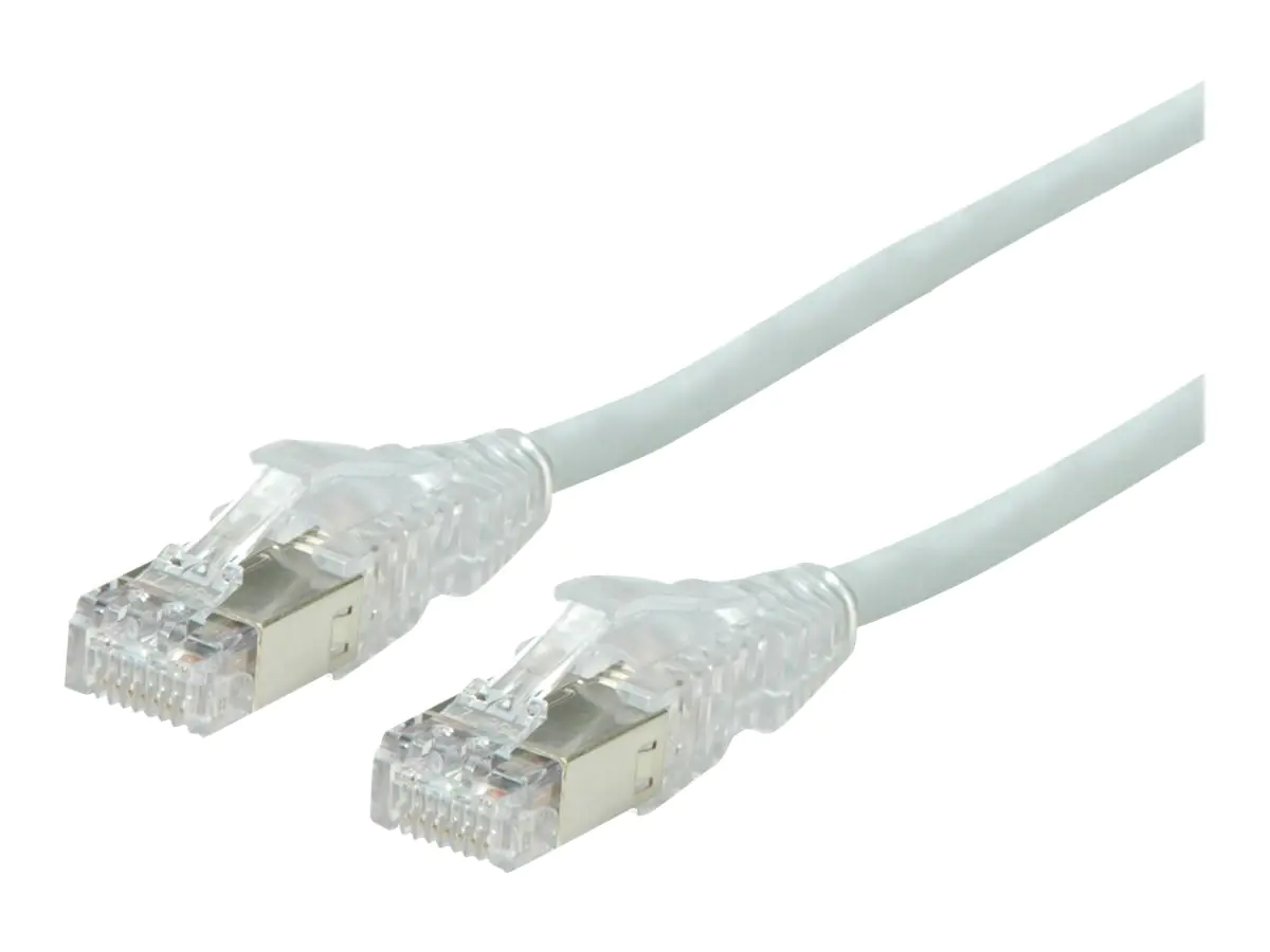 Dätwyler - Patch-Kabel - RJ-45 (M) zu RJ-45 (M) - 10 m - S/UTP - CAT 5e - halogenfrei, ohne Haken, verseilt - Grau