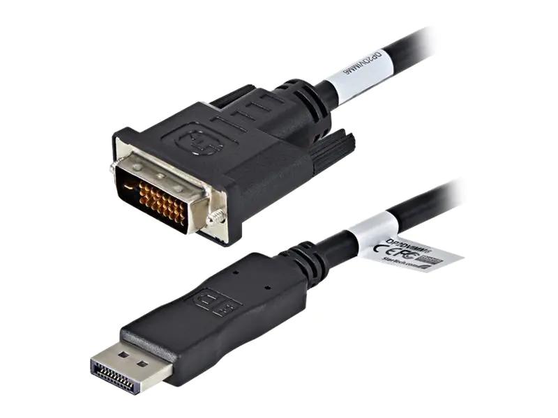 StarTech 10-Pack 6ft DisplayPort to DVI Cable, DisplayPort 1.2 to DVI-D Video Adapter Cable, 1080p, Passive DP++ to DVI Monitor Converter Cable, DP to DVI Digital Display, Male to Male - Passive DP 1.2 to DVI (DP2DVIMM6X10) - Adapterkabel - DisplayPort (M