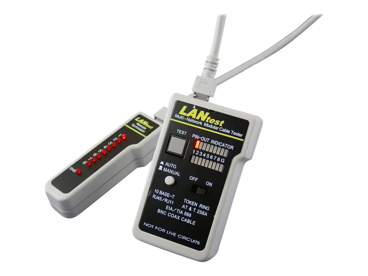 Secomp LANtest Multinetwork Cable Tester - Netzkabel-Prüfungssatz
