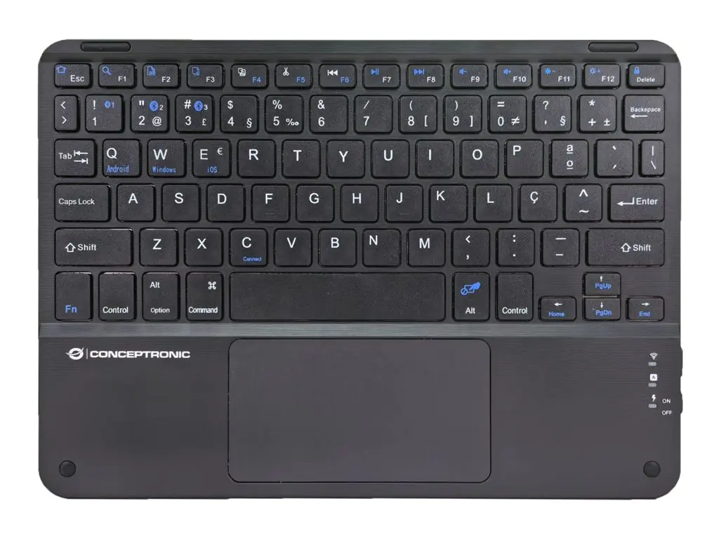 Conceptronic Wireless Tastatur Layout portug. 10" schwarz