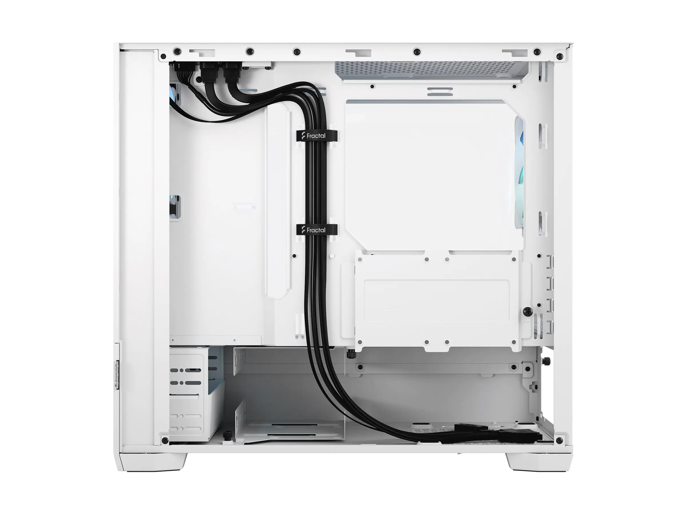 Fractal Design Pop Mini Air RGB - Tower - micro ATX - Seitenteil mit Fenster (gehärtetes Glas) - keine Spannungsversorgung (ATX) - White TG Clear Tint - USB/Audio - für Fractal Design Model D, Type D