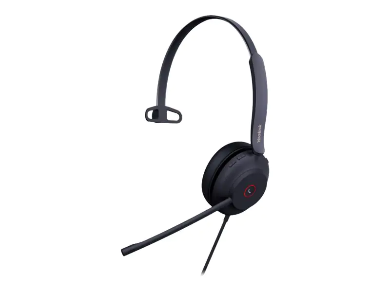Yealink UH37 Mono - Headset - On-Ear - kabelgebunden - USB - Geräuschisolierung - Schwarz - optimiert für UC