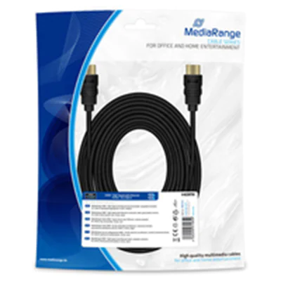 MEDIARANGE MRCS212 - 10 m - HDMI Typ A (Standard) - HDMI Typ A (Standard) - 10,2 Gbit/s - Schwarz