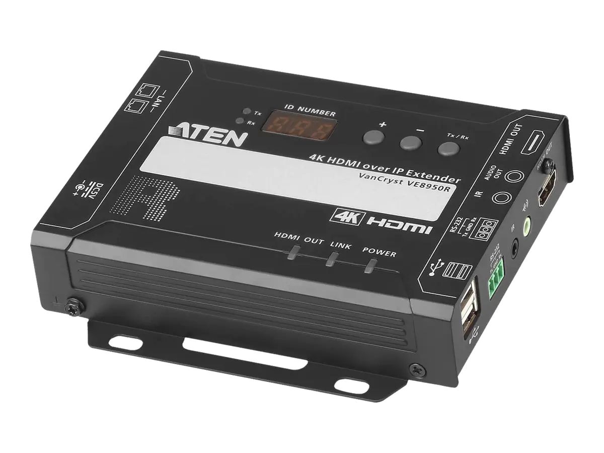 ATEN VE8950R 4K HDMI over IP Receiver - Erweiterung für Video/Audio - Empfänger - bis zu 100 m