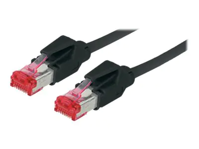 exertis Connect - Patch-Kabel - RJ-45 (M) zu RJ-45 (M) - 2 m - SFTP - CAT 6 - halogenfrei - Schwarz