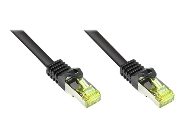 Good Connections - Patch-Kabel - RJ-45 (M) bis RJ-45 (M) - 7.5 m - SFTP, PiMF - CAT 7 - halogenfrei, ohne Haken - Schwarz
