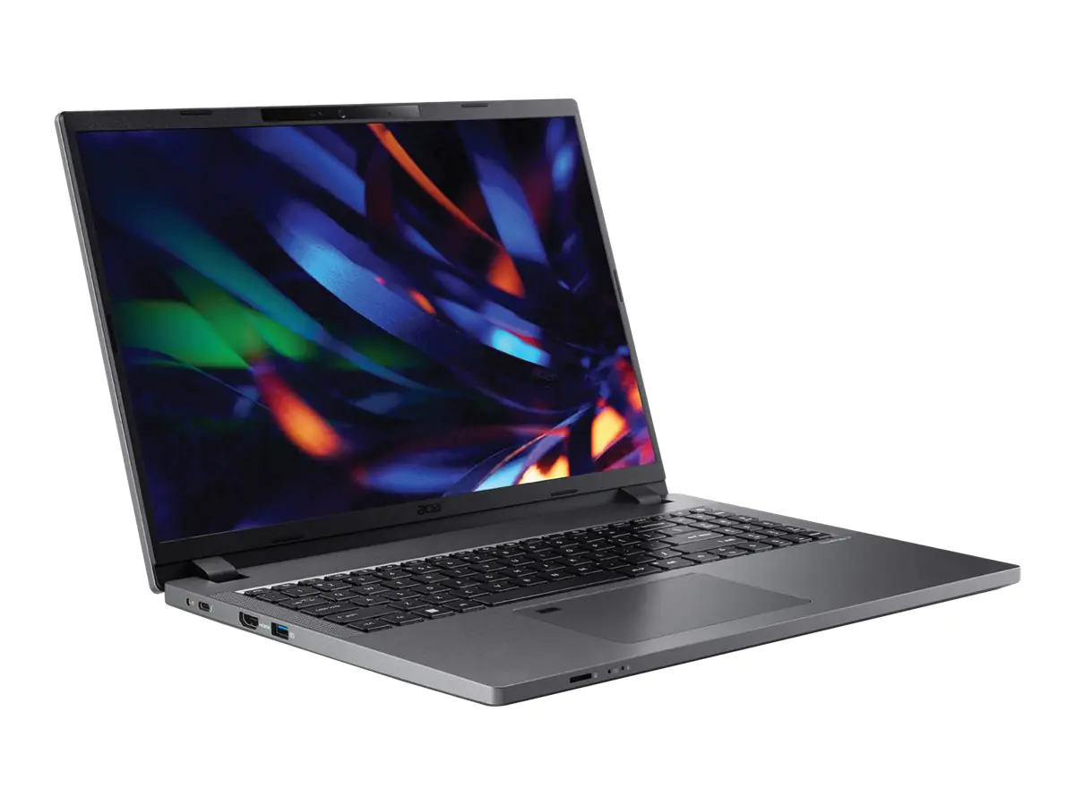 Acer TravelMate P2 16 TMP216-51 - 180°-Scharnierdesign - Intel Core i5 1335U / 1.3 GHz - ESHELL - Intel Iris Xe Grafikkarte - 8 GB RAM - 256 GB SSD - 40.6 cm (16") IPS 1920 x 1200 - Wi-Fi 6E - Stahlgrau - kbd: Deutsch