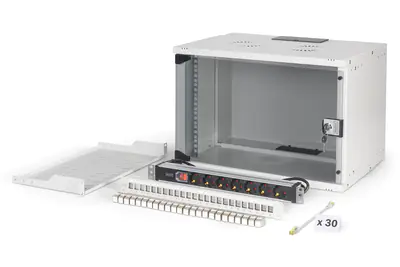DIGITUS Netzwerk-Set SOHO Pro, 483 mm (19") - 7HE, 540 x 400 mm (B x T) DN-49202-SET