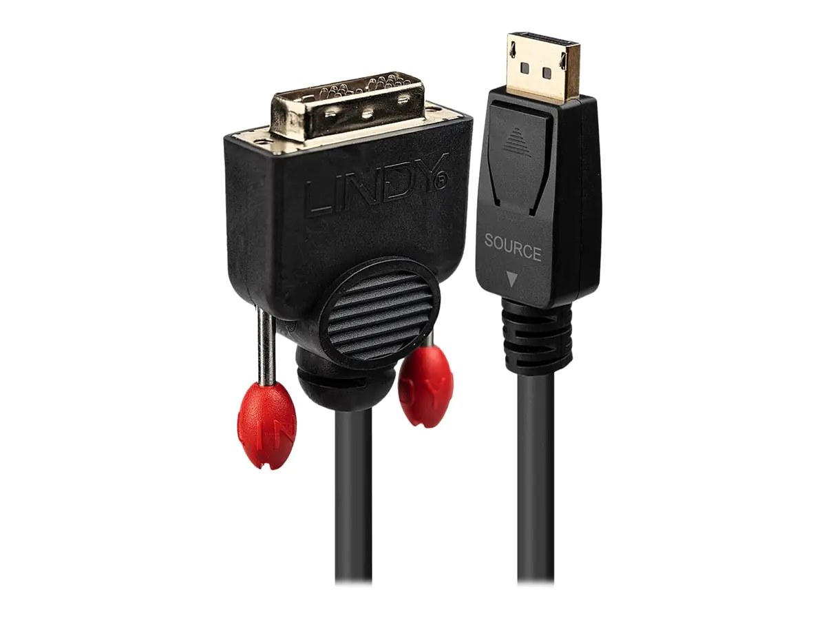 Lindy - DisplayPort-Kabel - DisplayPort (M) zu DVI-D (M) - 1 m - Schwarz