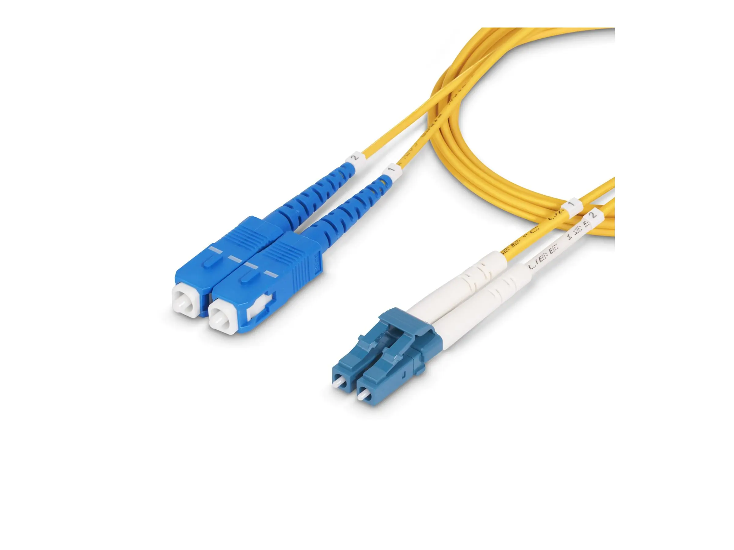 StarTech.com 30m (98ft) LC to SC (UPC) OS2 Single Mode Duplex Fiber Optic Cable, 9/125µm, Laser Opt