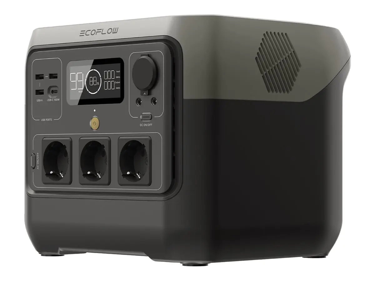 Ecoflow RIVER 2 Pro - Tragbares kraftwerk - AC 220-240/ DC 11-50/12/24 V ZMR620-B-EU
