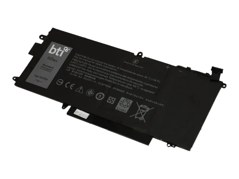BTI K5XWW-BTI - Laptop-Batterie (gleichwertig mit: Dell K5XWW, Dell N18GG, Dell 725KY, Dell 451-BBZC, Dell 6CYH6) - Lithium-Polymer - 4 Zellen - 7894 mAh - 60 Wh - für Dell Latitude 5289, 5289 2-In-1, 7389 2-in-1